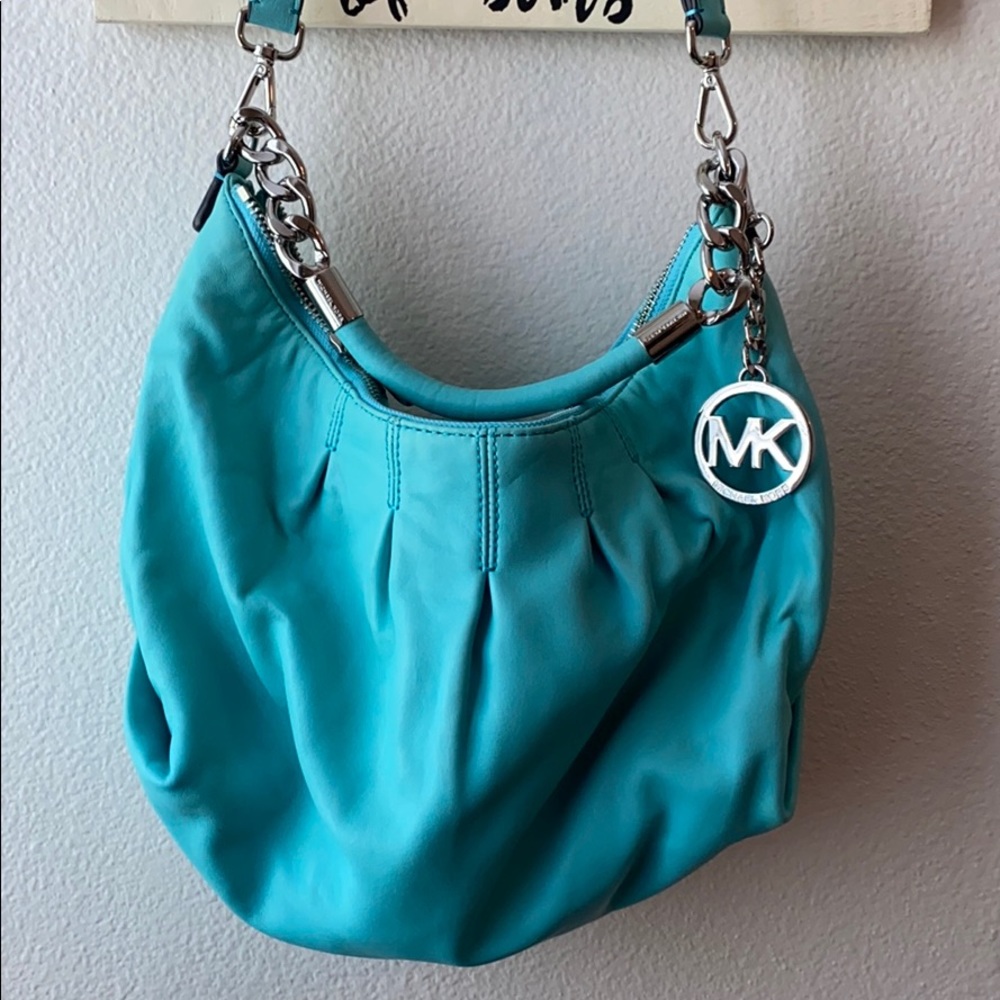 Blue Michael Kors Shoulder Bag